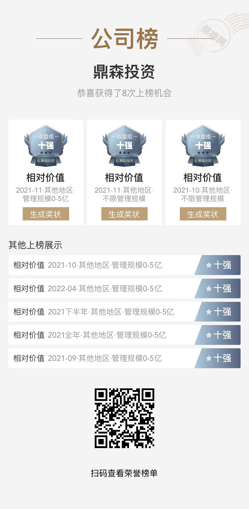 私募排排网公司榜